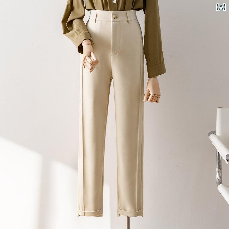 スラックスアプリコットウールパンツ...