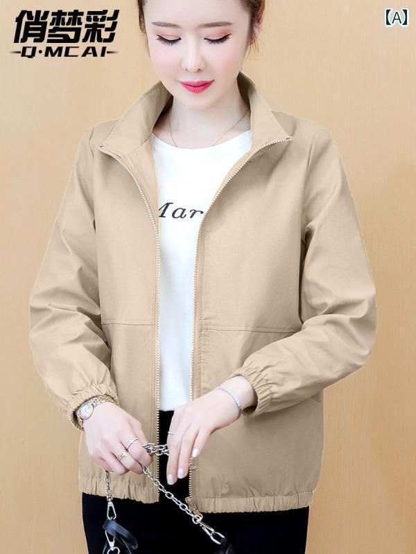 レディース トップス オシャレ 秋冬 レディース ウインドブレーカー スタイルな 作業着 ジャケット カ..