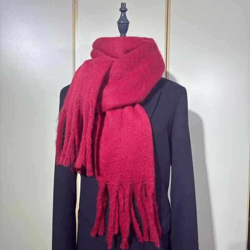 マフラー レディース 学生 カップル 暖かい 防寒 厚手 ループヤーン 無地 ストール ショール ドリーミ..