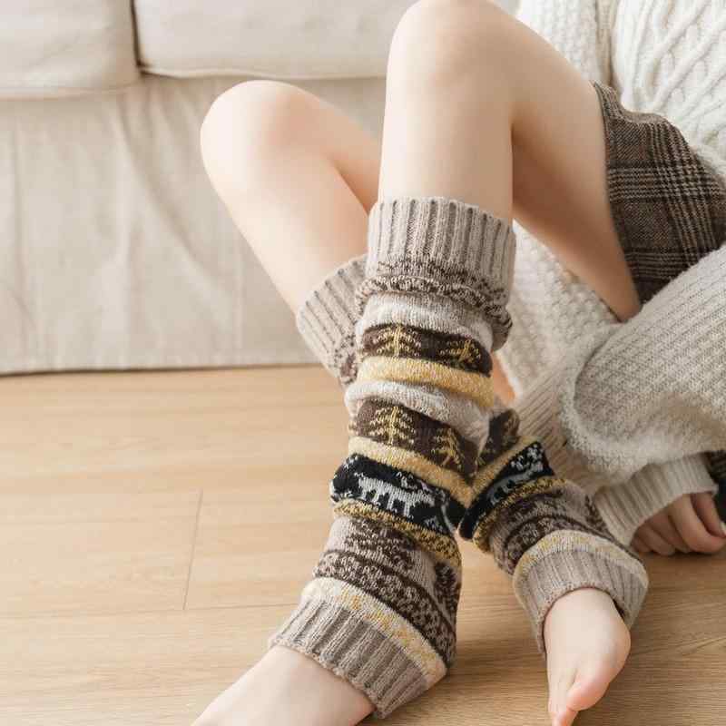 レッグカバー ソックス レディース ふくらはぎ 保護 暖かい 足首 レッグ レッグウォーマー 防寒 秋冬 カーキ ホワイト ブラック