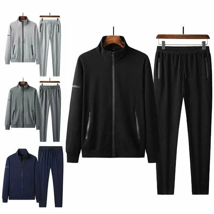 ジャージ 上下セット セットアップ メンズ スポーツウェア トレーニングウェア ランニングウェア 前開..