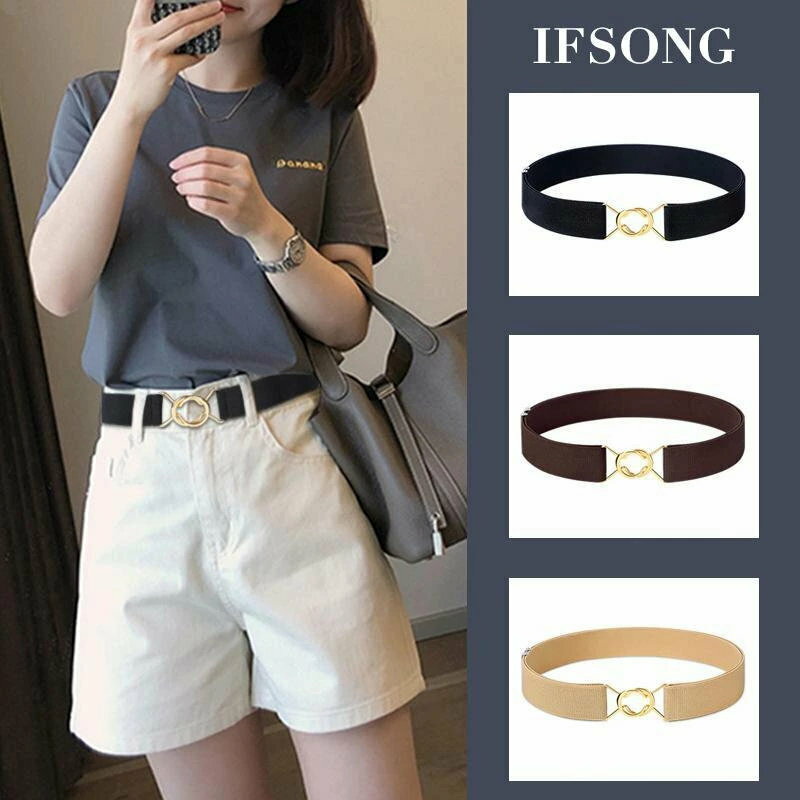 パンツ レディース ベルト 目立たない ストレッチ キャンバス 調節可能 ベルト 弾性 ジーンズ ウエスト..