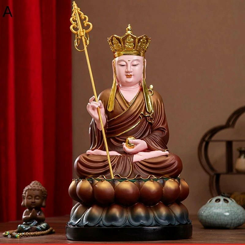 地蔵菩薩 地蔵菩薩像 仏像 樹脂製 地蔵 お地蔵様 地蔵王座像 開運グッズ 祈る 厄除け 魔除け 水子地蔵 ..