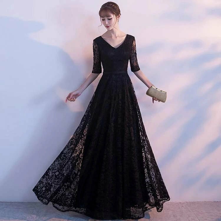 ドレス お呼ばれ フォーマル パーティードレス ワンピース 結婚式 大きいサイズ パーティドレス 成人式 体型カバー 服装 袖あり 秋 フォーマルドレス ミセス 上品 服 同窓会 aライン 二次会 夏 春 レース レディース 大人