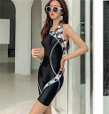 レディース 競泳用水着 オールインワン 女性 水着 体型カバー フィットネス水着 レディース ソフト肌触り 女性用 トレーニング水着 大きいサイズ ノースリーブ 練習用 露出控えめ 着痩 競泳水着