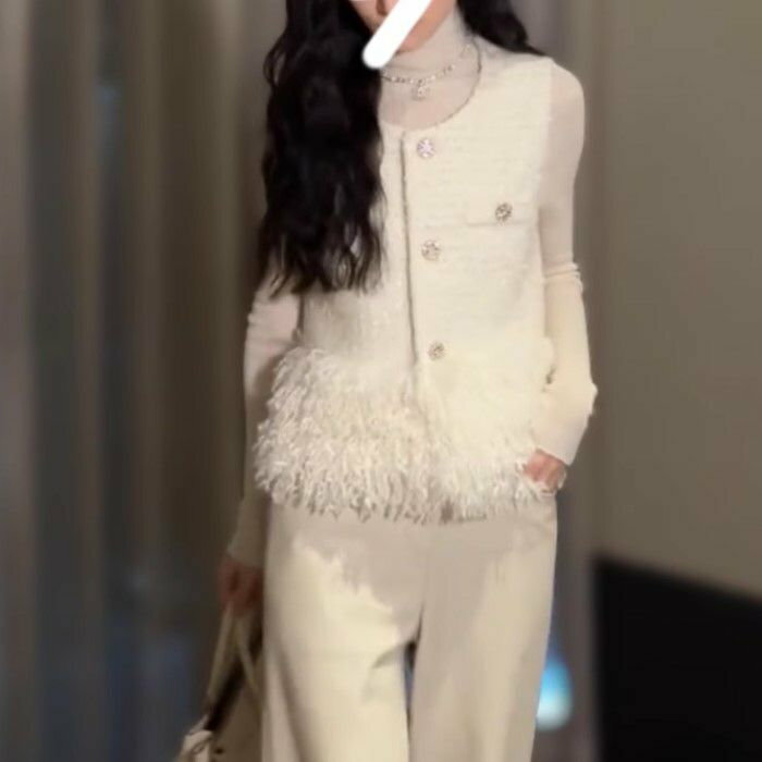 AW 新作 プードル ツイード ジレ