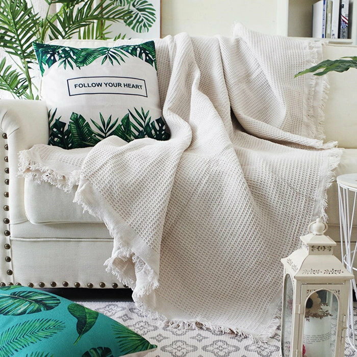 ブランケット毛布 ホワイト 高品質ブランケット ソファカバー 保護カバー クリップ 夏用 おしゃれ 大判..