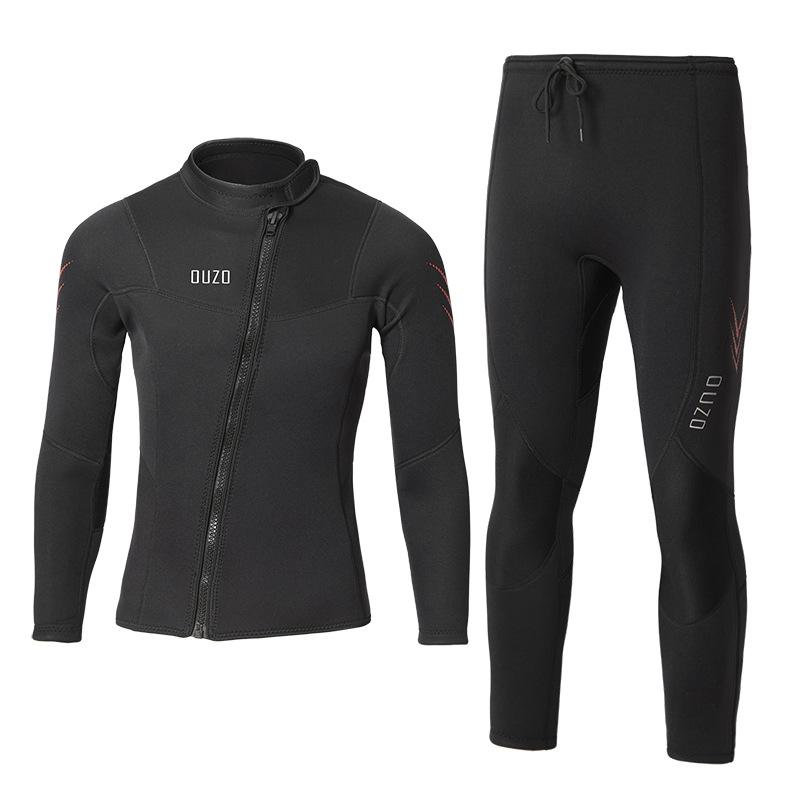 ウェットスーツ メンズ 日焼け防止 フロントジッパー 防寒 暖かい シュノーケリング サーフィン 冬 水..