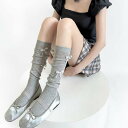 ソックス レディース 女の子 リボン 蝶結び くしゅくしゅ たるみ 韓国風 かわいい ガーリー 細見えスタイルアップ 綿混 薄手 吸湿速乾 ミドル丈 クルー丈 ...