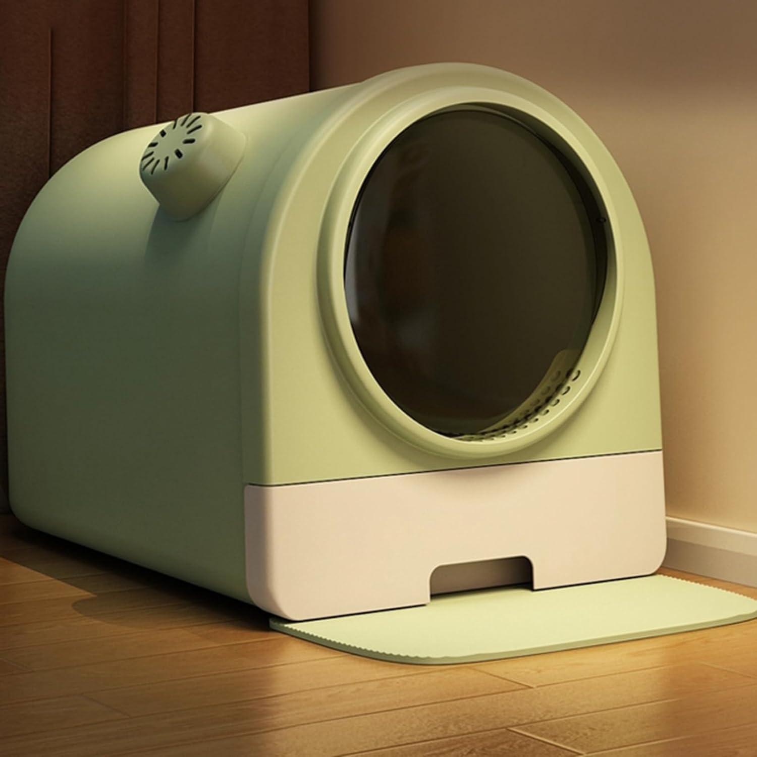 　　　 ◆◇◆売れている秘密◆◇◆ 【材質】猫トイレがエコPP素材で作られて頑丈で軽く耐久性がある。 【砂の飛び散りを防止】インテリアにも合う、カバー付きトイレです。猫砂の飛び散り防止に最適な高さ 、砂の飛び散りを防止するため、カバーを最適な高さにしました。後始末に便利なスコップ付き。 /スコップ付きこちらの製品には猫砂スコップが付いていますので、別の掃除用品を購入する必要はありません。本体に取り付けできるので、置き場所に困りません。猫用トイレを受け取ったら使用できます。 【洗いやすい】バックルで組み合わせ、構造はシンプルで軽量、 分解は簡単、清潔も便利。直接水で洗い流せればいいです。 【ご注意】 ※本製品は非常に軽量に作られているので、紙などの軽い猫砂を使用すると、トイレが動く場合があります。 ※海外製品のため、予告なしにカラー等の変更がある場合がございます。 ※モニターによって実際の商品と色が異なって見える場合がございます。予めご了承下さい。 　　　◆◇◆注意事項◆◇◆ご覧のモニターの環境、撮影環境により実物と色味が異なって見える場合がございます。湿った状態で他のものと擦り合わせると色が移る恐れがあります。濃色品の洗濯時は、白色、淡色と分けて洗ってください。説明 【ご来店ありがとうございます】 【商品について】 極めてシンプルで、おねこさまに心地のよい大きさインテリア猫トイレ。 初めてご使用の場合は、猫が新しいトイレに慣れるため、使用済みの猫砂と新鮮な猫砂を混ぜて猫トイレに入れることをお勧めします。 本製品は非常に軽量に作られているので、紙などの軽い猫砂を使用すると、トイレが動く場合があります。 【ご注意】 1.火気や直射日光、高温多湿を避け、乾燥した場所でご利用ください。 2.生産過程で微細な黒点が生じることがありますが、これは工程上自然な現象であり、不良ではありません。 3.トイレは平らな場所に設置して下さい。トイレを移動する時には、上部のハーフカバーではなく、トイレ本体を持って運んで下さい。 4.上記のデータを参照してください、手動測定は間違っているかもしれません、実際のサイズを参照してください。 5.購入前にサイズと色を確認してください。モニターの違いにより、多少の色の違いがある場合がありますのでご了承ください。 6.海外製品のため、予告なしにカラー等の変更がある場合がございます。