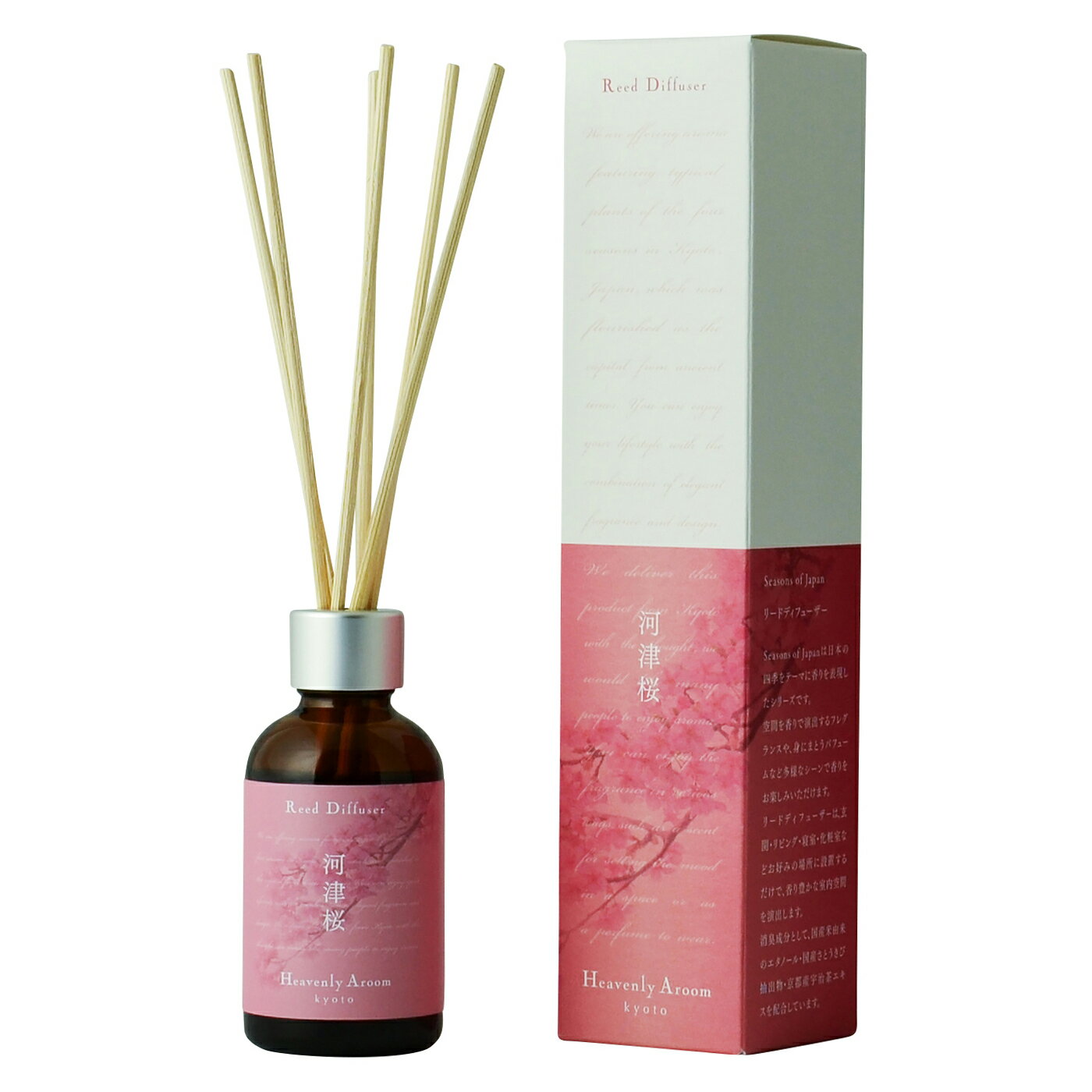 Heavenly Aroom リードディフューザー Seasons of Japan 河津桜 50ml mieuxstyle-10003498 ミュウセレクション楽天市場店 パッケージ画像