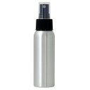 NTスプレーボトル銀(アルミ)・スプレー黒(PP)・トップキャップ(PP) 80ml