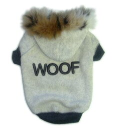 ★RuffLuv/ラフラブ★Woof Hoodie犬用フェイクファー付きフーディー