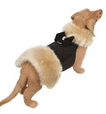 ★Susan Lanci/スーザンランシー★Nouveau Bow Champagne Fox Fur Coat犬用フェイクファーコート