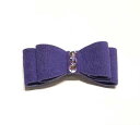 ★Susan Lanci★スーザンランシーPlain Hair Bowペット用髪留め_バイオレット