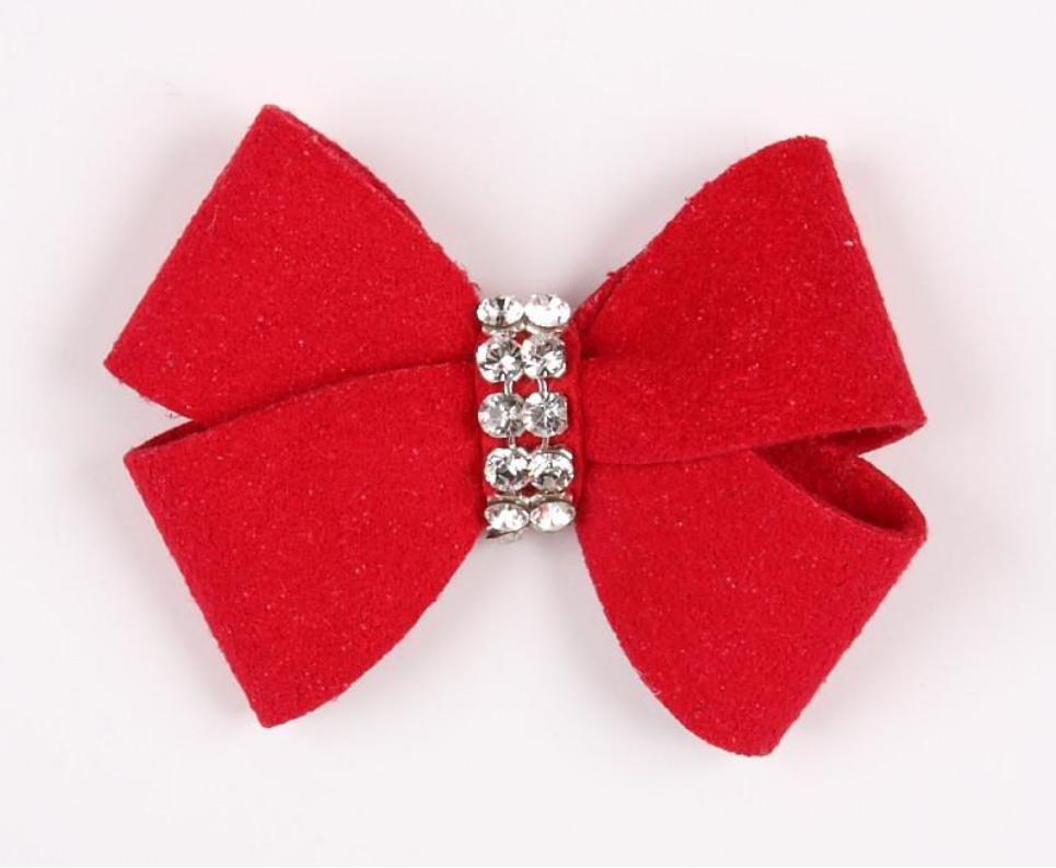 ★Susan Lanci★スーザンランシーNouveau Hair Bowペット用髪留め_レッド