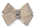 ★Susan Lanci★スーザンランシーChampagne Glitzerati Nouveau Bow Hair Bowペット用髪留め