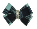 ★Susan Lanci★スーザンランシーTiffi Gingham Nouveau Hair Bowペット用髪留め