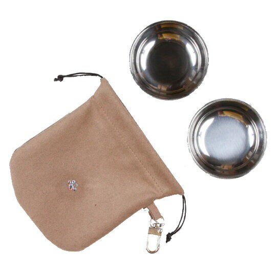 ★Susan Lanci★スーザンランシーCrystal Paw Travel Pouch with Bowlsペット用トラベルポーチ