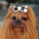 ★Susan Lanci★スーザン ランシーWindsor Check Nouveau Hair Bowペット用髪留め