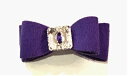 ★Susan Lanci★スーザン ランシーBig Bow Hair Bowペット用髪留めバイオレット