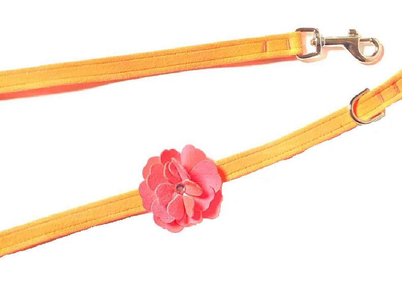 【楽天市場】★Susan Lanci★スーザンランシーTinkies Garden Flower Leash_エレクトリックオレンジ×