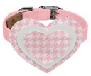 ★Susan Lanci★スーザンランシーPink is Love 2022 3 Layer Heart 1/2 Collar犬用スワロフスキ付き首輪