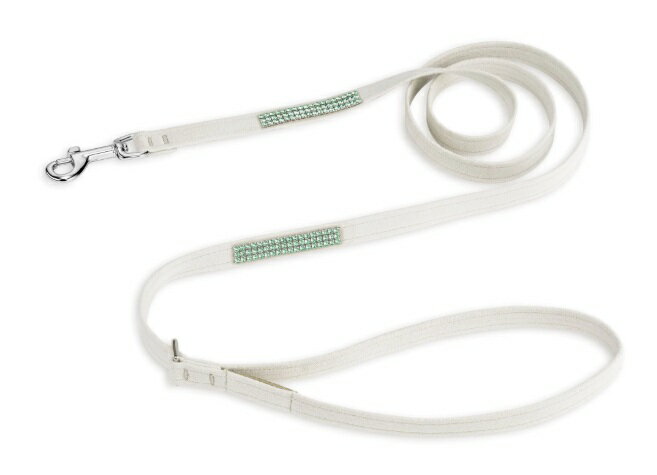 ★Susan Lanci★スーザンランシーChrysolite 3 Row Giltmore Leash_ドウスワロフスキ付きリード