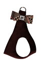 ★Susan Lanci/スーザンランシー★Chocolate Glen Houndstooth Big Bow Harnessスワロフスキー付ハーネス