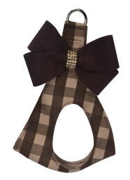 ★Susan Lanci/スーザンランシー★Nouveau Bow Fawn Gingham Step In Harnessスワロフスキー付ハーネス