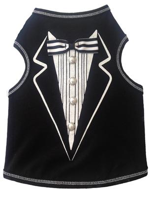 ★I See Spot/アイシースポット★Tuxedo Print Tank犬用タンクトップ