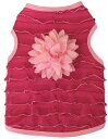 ★I See Spot/アイシースポット★Valentine Ruffles with Flower犬用タンクトップ