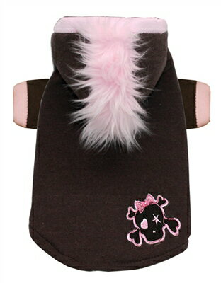 ★Hip Doggie/ヒップドギー★Pink Skull Mohawk Hoodie犬用モヒカン付きフーディー