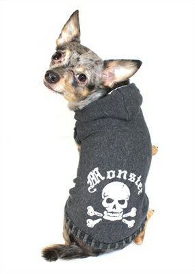 ★Hip Doggie/ヒップドギー★Monster Skull Hoodie犬用スカル柄フーディー その1