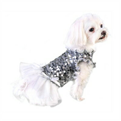 ★Pooch Outfitters/プーチアウトフィッター★Aria Party Dress 犬用スパンコールドレス
