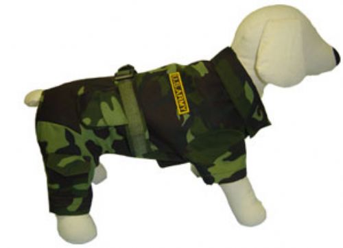 ★Puppe Love★Army Jumper 犬用迷彩柄ジャンプスーツ