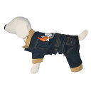 ★Puppe Love★Denim Leather Set犬用デニムジャンプスーツ