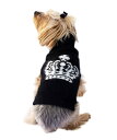 ★Dog Squad★（ドッグスクアッド）Black and White Intarsia Turtleneck犬用タートルネックセーター