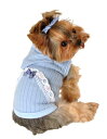 ★Hip Doggie/ヒップドギー★Blue Lace Eyelet Hoodie犬用レースフーディー