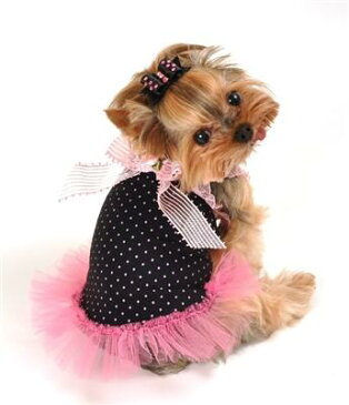 ★Hip Doggie/ヒップドギー★Pink Bow Tulle Dress犬用チュールドレス