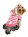 ★Hip Doggie/ヒップドギー★Candy Striped Sweater犬用フード付きセーター