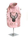 ★Doggie Design★Born to Ride Harness犬用レザーハーネス(ピンク)(4)