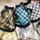 ★Wooflink★(ウーフリンク)BLING SEQUIN BOMBER JACKET犬用アウター(スパンコールジャケット)