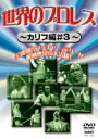 詳しい納期他、ご注文時はお支払・送料・返品のページをご確認ください発売日2003/5/20世界のプロレス カリブ篇＃3 ジャンル スポーツ格闘技 監督 出演 ペドロ・サントリッキー・フユキアブドラ・ザ・ブッチャーランス・フォン・エリックカルロス・コローン世界中のプロレスラーが集った、怪しさ満点の時代のカリビアンプロレスを特集するDVD第3弾。今は亡き超獣・ブロディを始め、ハンセン、ブッチャーなど、プロレス黄金期を支えたスーパースター、そして日本のトップレスラーたちの若き日の映像が満載。 種別 DVD JAN 4941125613033 収録時間 180分 画面サイズ スタンダード カラー カラー 組枚数 1 製作年 2003 製作国 日本 音声 日本語（ステレオ） 販売元 クエスト登録日2005/12/27