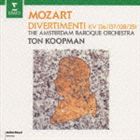 Mozart： Divertimentos K.136.137.138.251詳しい納期他、ご注文時はお支払・送料・返品のページをご確認ください発売日2001/10/24トン・コープマン / モーツァルト： ディヴェルティメント集Mozart： Divertimentos K.136.137.138.251 ジャンル クラシック管弦楽曲 関連キーワード トン・コープマンアムステルダム・バロック管弦楽団トン・コープマン・スーパーバリュー21。トン・コープマン指揮、アムステルダム・バロック管弦楽団の演奏によるモーツァルトのディヴェルティメント集。1989年録音盤。 （C）RS収録曲目11.ディヴェルティメント ニ長調 KV136（125a） I.Allegro(6:06)2.ディヴェルティメント ニ長調 KV136（125a） II.Andante(8:25)3.ディヴェルティメント ニ長調 KV136（125a） III.Presto(4:09)4.ディヴェルティメント 変ロ長調 KV137（125b） I.Andante(5:34)5.ディヴェルティメント 変ロ長調 KV137（125b） II.Allegro di molto(3:39)6.ディヴェルティメント 変ロ長調 KV137（125b） III.Allegro assai(3:19)7.ディヴェルティメント ヘ長調 KV138 I.Allegro(5:18)8.ディヴェルティメント ヘ長調 KV138 II.Andante(6:13)9.ディヴェルティメント ヘ長調 KV138 III.Presto(2:13)10.ディヴェルティメント ニ長調 KV251 I.Allegro molto(6:56)11.ディヴェルティメント ニ長調 KV251 II.Menuetto-Trio(3:41)12.ディヴェルティメント ニ長調 KV251 III.Andantino(4:18)13.ディヴェルティメント ニ長調 KV251 IV.Menuetto（Tema con variazio(4:20)14.ディヴェルティメント ニ長調 KV251 V.Rondeau（Allegro assai）(5:23)15.ディヴェルティメント ニ長調 KV251 VI.Marcia alla francese(2:34) 種別 CD JAN 4943674029181 収録時間 72分08秒 組枚数 1 製作年 2001 販売元 ソニー・ミュージックソリューションズ登録日2006/10/20