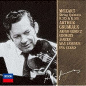 グリュミオー アルテュール モーツァルト ゲンガクゴジュウソウキョクダイ3バン ダイ4バン詳しい納期他、ご注文時はお支払・送料・返品のページをご確認ください発売日2025/9/3アルテュール・グリュミオー（vn） / モーツァルト： 弦楽五重奏曲第3番・第4番（限定盤） ※再発売モーツァルト ゲンガクゴジュウソウキョクダイ3バン ダイ4バン ジャンル クラシック室内楽曲 関連キーワード アルテュール・グリュミオー（vn）アルパド・ゲレッツ（vn）ゲオルグ・ヤンツェル（va）マックス・ルズール（va）エヴァ・ツァコ（vc）31歳のモーツァルトが書いたこの作品は、モーツァルトの室内楽を代表する名作として愛されている。アルテュール・グリュミオーを中心としたアンサンブルによる鮮烈な演奏が、どこまでも明るく晴れやかな第3番と、哀切な諦念に包まれた第4番を、美しく対照的に描き分けた作品。　（C）RS限定盤／初回発売日：2011年11月2日／録音年：1973年1月13-17日、5月20-28日／収録場所：スイス収録曲目11.弦楽五重奏曲 第3番 ハ長調 K.515 第1楽章： Allegro(14:30)2.弦楽五重奏曲 第3番 ハ長調 K.515 第2楽章： Andante(8:26)3.弦楽五重奏曲 第3番 ハ長調 K.515 第3楽章： Menuetto.Allegretto(5:58)4.弦楽五重奏曲 第3番 ハ長調 K.515 第4楽章： （Allegro）(7:44)5.弦楽五重奏曲 第4番 ト短調 K.516 第1楽章： Allegro(10:46)6.弦楽五重奏曲 第4番 ト短調 K.516 第2楽章： Menuetto.Allegretto(5:11)7.弦楽五重奏曲 第4番 ト短調 K.516 第3楽章： Adagio ma non troppo(7:23)8.弦楽五重奏曲 第4番 ト短調 K.516 第4楽章： Adagio-Allegro(9:44) 種別 CD JAN 4988005686411 収録時間 69分45秒 組枚数 1 製作年 2011 販売元 ユニバーサル ミュージック登録日2011/08/09