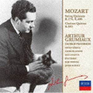 グリュミオー アルテュール モーツァルト ゲンガクゴジュウソウキョクシュウボリューム 1詳しい納期他、ご注文時はお支払・送料・返品のページをご確認ください発売日2025/9/3関連キーワード：アルバムアルテュール・グリュミオー（vn） / モーツァルト：弦楽五重奏曲集Vol.1（限定盤） ※再発売モーツァルト ゲンガクゴジュウソウキョクシュウボリューム 1 ジャンル クラシック室内楽曲 関連キーワード アルテュール・グリュミオー（vn）ゲオルグ・ピーターソン（cl）アルパド・ゲレッツ（vn）豊田耕児（vn）ゲオルグ・ヤンツェル（va）マックス・ルズール（va）エヴァ・ツァコ（vc）ヤーノシュ・ショルツ（vc）絶大な人気を誇った名ヴァイオリニスト、アルテュール・グリュミオーによる、モーツァルトの弦楽五重奏曲集VOL．1。カップリングには、クラリネット五重奏曲を収録。　（C）RS限定盤／初回発売日：2012年6月6日／録音年：1973年5月20-28日、1月13-17日、1974年10月1-5日／収録場所：スイス、ラ・ショードフォン、アムステルダム、コンセルトヘボウ収録曲目11.弦楽五重奏曲 第1番 変ロ長調 K.174 第1楽章：Allegro moderato(8:49)2.弦楽五重奏曲 第1番 変ロ長調 K.174 第2楽章：Adagio(5:35)3.弦楽五重奏曲 第1番 変ロ長調 K.174 第3楽章：Menuetto ma allegretto(3:52)4.弦楽五重奏曲 第1番 変ロ長調 K.174 第4楽章：Allegro(5:51)5.弦楽五重奏曲 第2番 ハ短調 K.406（516b） 第1楽章：Allegro(8:07)6.弦楽五重奏曲 第2番 ハ短調 K.406（516b） 第2楽章：Andante(4:14)7.弦楽五重奏曲 第2番 ハ短調 K.406（516b） 第3楽章：Menuetto in canone(4:40)8.弦楽五重奏曲 第2番 ハ短調 K.406（516b） 第4楽章：Allegro(6:28)9.クラリネット五重奏曲 イ長調 K.581 第1楽章：Allegro(8:42)10.クラリネット五重奏曲 イ長調 K.581 第2楽章：Larghetto(5:47)11.クラリネット五重奏曲 イ長調 K.581 第3楽章：Menuetto(7:25)12.クラリネット五重奏曲 イ長調 K.581 第4楽章：Allegretto con variazion(8:47) 種別 CD JAN 4988005715425 収録時間 78分21秒 組枚数 1 製作年 2012 販売元 ユニバーサル ミュージック登録日2012/04/12
