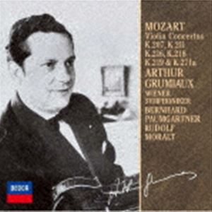 グリュミオー アルテュール モーツァルト バイオリンキョウソウキョクゼンシュウ詳しい納期他、ご注文時はお支払・送料・返品のページをご確認ください発売日2025/9/3関連キーワード：UCCD-9807/8アルテュール・グリュミオー（vn） / モーツァルト： ヴァイオリン協奏曲集（限定盤） ※再発売モーツァルト バイオリンキョウソウキョクゼンシュウ ジャンル クラシック協奏曲 関連キーワード アルテュール・グリュミオー（vn）ウィーン交響楽団ベルンハルト・パウムガルトナー（cond）ルドルフ・モラルト（cond）アルテュール・グリュミオーにとってモーツァルトは晩年まで愛した作曲家のひとり。戦後間もないパリ・デビューも第3番の協奏曲だった。この全集は30歳代のグリュミオーが若きモーツァルトの作品を、覇気のある若々しい音色で颯爽と演奏している。モノラル録音ながら、彼の美音もしっかり捉えた1枚。　（C）RS限定盤／初回発売日：2011年11月2日／録音年：1955年5月18-21日、1954年10月12、13日、1953年11月23、24日／収録場所：ウィーン収録曲目11.ヴァイオリン協奏曲全集 第1番 変ロ長調 K.207 第1楽章： Allegro moderato (6:18)2.ヴァイオリン協奏曲全集 第1番 変ロ長調 K.207 第2楽章： Adagio （MONO）(6:48)3.ヴァイオリン協奏曲全集 第1番 変ロ長調 K.207 第3楽章： Presto （MONO）(4:59)4.ヴァイオリン協奏曲全集 第2番 ニ長調 K.211 第1楽章： Allegro moderato （(8:15)5.ヴァイオリン協奏曲全集 第2番 ニ長調 K.211 第2楽章： Andante （MONO）(6:31)6.ヴァイオリン協奏曲全集 第2番 ニ長調 K.211 第3楽章： Rondeau.Allegro （M(4:04)7.ヴァイオリン協奏曲全集 第5番 イ長調 K.219≪トルコ風≫ 第1楽章： Allegro aper(9:10)8.ヴァイオリン協奏曲全集 第5番 イ長調 K.219≪トルコ風≫ 第2楽章： Adagio （MONO(9:58)9.ヴァイオリン協奏曲全集 第5番 イ長調 K.219≪トルコ風≫ 第3楽章：Tempo di menu(7:59)21.ヴァイオリン協奏曲全集 第3番 ト長調 K.216 第1楽章： Allegro （MONO）(8:30)2.ヴァイオリン協奏曲全集 第3番 ト長調 K.216 第2楽章： Adagio- （MONO）(7:52)3.ヴァイオリン協奏曲全集 第3番 ト長調 K.216 第3楽章： Rondeau.Allegro （M(5:32)4.ヴァイオリン協奏曲全集 第4番 ニ長調 K.218 第1楽章： Allegro （MONO）(8:59)5.ヴァイオリン協奏曲全集 第4番 ニ長調 K.218 第2楽章： Andante cantabile (6:44)6.ヴァイオリン協奏曲全集 第4番 ニ長調 K.218 第3楽章： Rondeau.Andante gr(6:42)7.ヴァイオリン協奏曲全集 第7番 ニ長調 K.271a（271i） 第1楽章： Allegro mae(10:02)8.ヴァイオリン協奏曲全集 第7番 ニ長調 K.271a（271i） 第2楽章： Andante （MO(7:50)9.ヴァイオリン協奏曲全集 第7番 ニ長調 K.271a（271i） 第3楽章： Rondo.Alleg(8:03) 種別 CD JAN 4988005685629 収録時間 134分24秒 組枚数 2 製作年 2011 販売元 ユニバーサル ミュージック登録日2011/08/09