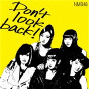 DON｀T LOOK BACK!詳しい納期他、ご注文時はお支払・送料・返品のページをご確認ください発売日2015/3/31NMB48 / Don’t look back!（限定盤Type-A／CD＋DVD）DON｀T LOOK BACK! ジャンル 邦楽J-POP 関連キーワード NMB482014年11月に発表された「らしくない」に次ぐ通算11作目のシングル。センターを務めるのは、卒業が発表されているTeam　Mの山田菜々が初担当。　（C）RS限定盤Type-A／CD＋DVD封入特典イベント参加券（初回生産分のみ特典）／生写真限定盤Type-A (全21種ランダム)収録曲目11.Don’t look back!(4:24)2.ニーチェ先輩(4:15)3.恋愛ペテン師(4:30)4.Don’t look back! （off vocal ver.）(4:24)5.ニーチェ先輩 （off vocal ver.）(4:15)6.恋愛ペテン師 （off vocal ver.）(4:29)21.overture （NMB48 ver.）2.絶滅黒髪少女3.オーマイガー!4.純情U-195.ナギイチ6.HA!7.イビサガール8.小池9.桜の花びらたち10.嘆きのフィギュア11.おNEWの上履き12.情熱ハイウェイ13.制服が邪魔をする14.Lily15.100年先でも16.電車を降りる17.想像の詩人18.サングラスと打ち明け話19.ウッホウッホホ20.夏の催眠術21.君にヤラレタ22.チームBII推し23.ハートの独占権24.抱きしめたいけど25.ピーク26.ヴァージニティー27.北川謙二28.僕らのユリイカ29.カモネギックス30.高嶺の林檎31.らしくない （EN）32.転がる石になれ （EN）33.てっぺんとったんで! （EN）34.青春のラップタイム （EN）関連商品NMB48 CD【Bestseller音楽】 種別 CD JAN 4571487556879 収録時間 26分19秒 組枚数 2 製作年 2015 販売元 ユニバーサル ミュージック登録日2015/03/02