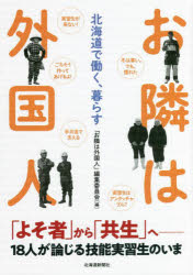 「お隣は外国人」編集委員会／編本詳しい納期他、ご注文時はご利用案内・返品のページをご確認ください出版社名北海道新聞社出版年月2022年01月サイズ143P 21cmISBNコード9784867210475社会 社会学 国際社会お隣は外国人 北海道で働く、暮らすオトナリ ワ ガイコクジン ホツカイドウ デ ハタラク クラス「よそ者」から「共生」へ—18人が論じる技能実習生のいま。第1部 はたらく外国人（農業 労働力不足を埋める｜漁業 迫られる産業構造の見直し｜建設業 実習生という“家族”と築く未来｜介護 日本語能力備えた働き手を）｜第2部 生活する外国人（日常生活 困りごとは何ですか?｜交流 函館のカトリック教会に技能実習生と集う｜日本語1 増える教育機関｜日本語2 大学生が学習支援｜課題1 解雇、未払い賃金 ほか）※ページ内の情報は告知なく変更になることがあります。あらかじめご了承ください登録日2022/05/02
